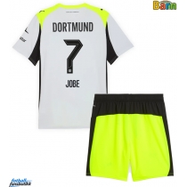 Borussia Dortmund Jobe Bellingham #7 Bortedraktsett Barn 2025-26 Kortermet (+ Korte bukser)